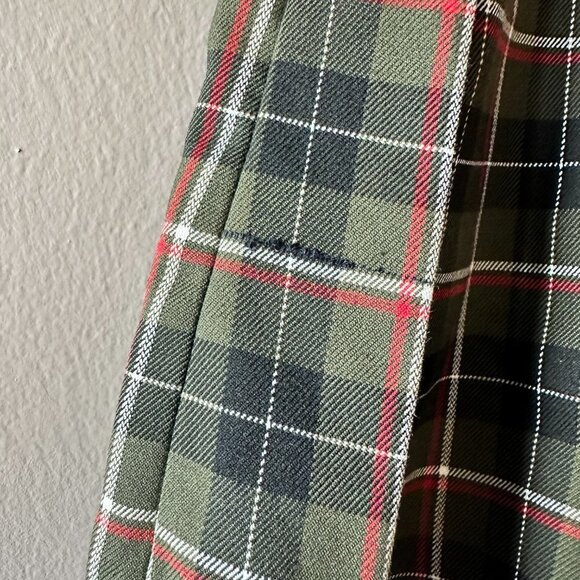 Women's 8 NWT Superdry Vintage Tweed Pleat Mini Skirt Plaid Pleated School Girl - Picture 12 of 12